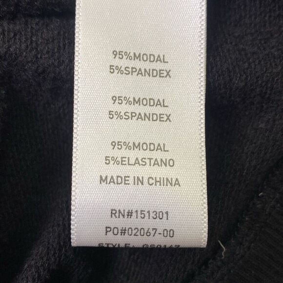 Good American Women's Black Soft Deep Back Scoop Sweater Sz 1 Medium GS0167 - Picture 5 of 6